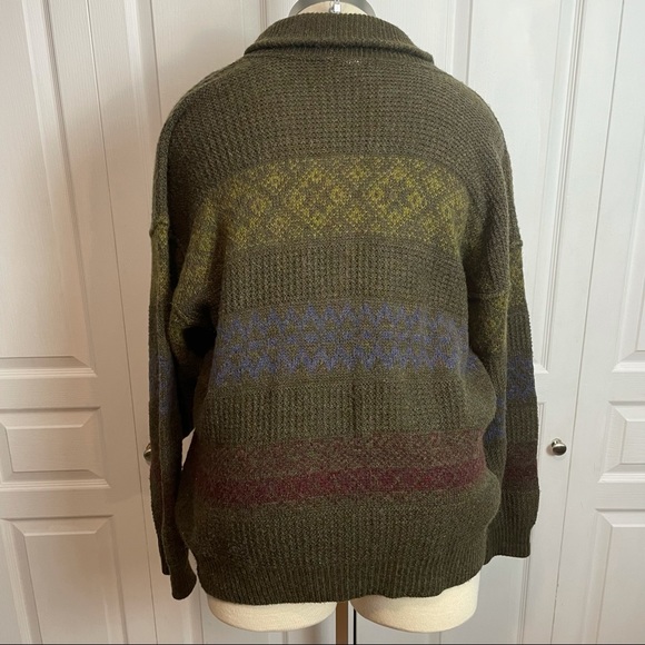 Shawl Collared Wool Sweater - Picture 4 of 6